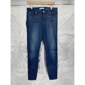 7 for all mankind the skinny dark wash stretch jeans womens size 30